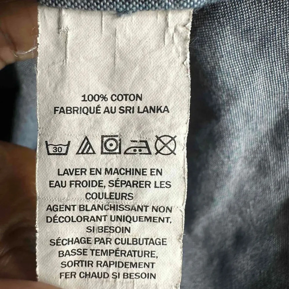 LL Bean Shirt Mens Medium Blue Plaid Checkered Long Sleeve Button Thick Jacket - Picture 6 of 6